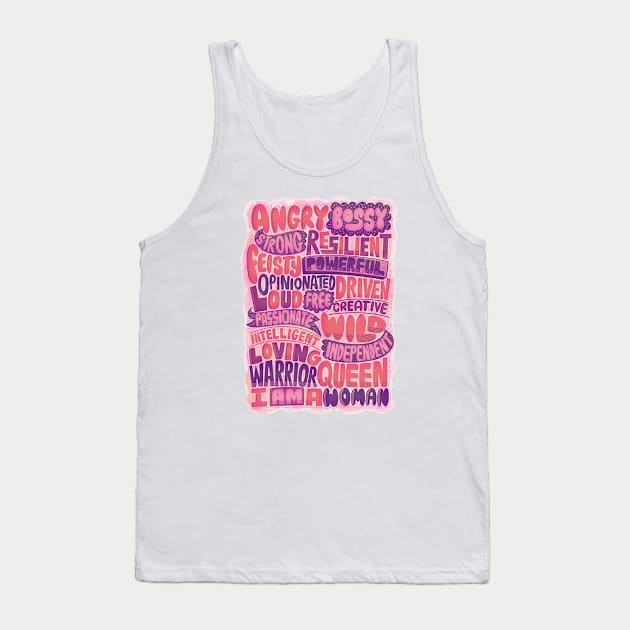 I am a WOMAN Tank Top by harkirankkalsi